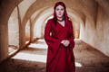 Red lady...